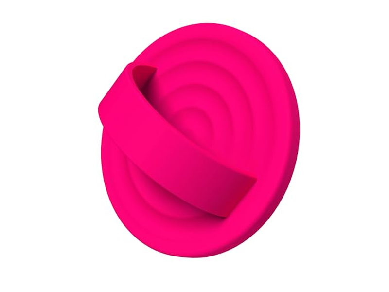 Magnetische Telefon Ring Griffhalter Silikon Fingerschleife Neon Rosa