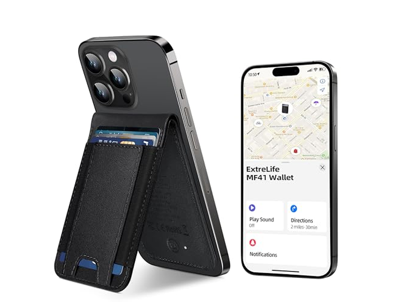 Magnetische Geldbörse mit Meinem 8-Karten-Halter Rfid Blocking Black Finden