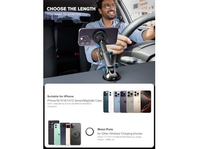 MagSafe Autohalterung Ladegerät Auto-Ausrichtung Telefonhalter