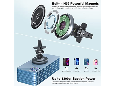 MagSafe Autohalterung Ladegerät Auto-Ausrichtung Telefonhalter