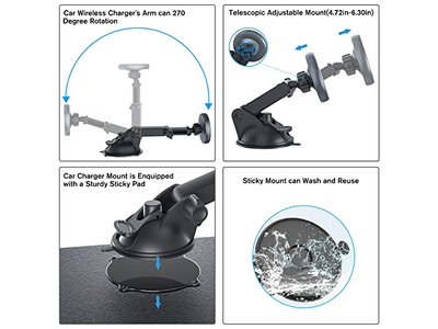 MagSafe Autohalterung Ladegerät Auto-Ausrichtung Telefonhalter