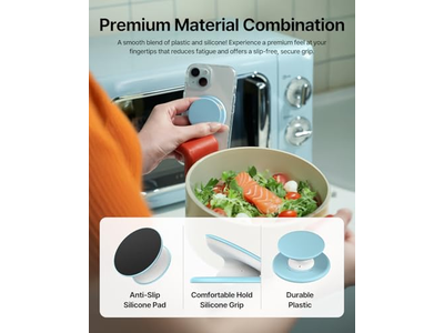 MagSafe Handygriff Weiches Silikon Magnetische Fingergriff Schwarz