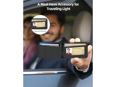 2-in-1 Geldbörse mit Verstellbarem Ständer und Offenem Id-Fenster Magnetisch 9 Ca