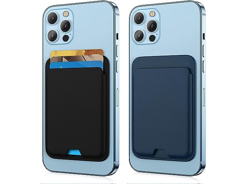 2-Pack Magnetische Geldbörse Kompatibel mit MagSafe für iPhone Kartenhalter