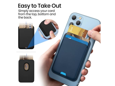 2-Pack Magnetische Geldbörse Kompatibel mit MagSafe für iPhone Kartenhalter