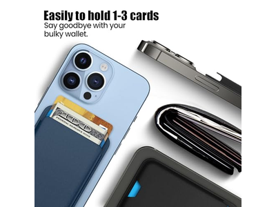 2-Pack Magnetische Geldbörse Kompatibel mit MagSafe für iPhone Kartenhalter