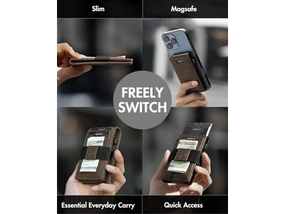 3 in 1 MagSafe Geldbörse- Schlanke Zweifach Geldclip - Kartenhalter - Bargeld Str