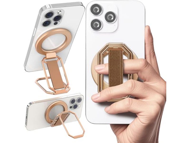 4-in-1 Magnetischer Telefongriffständer mit Fingerschlaufe und Kickstand