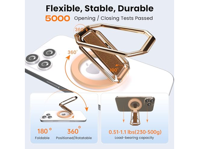 4-in-1 Magnetischer Telefongriffständer mit Fingerschlaufe und Kickstand