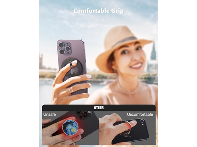 Verstellbarer Magnetischer Telefonringhalter Herausnehmbarer Finger-Telefonring