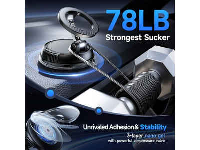 Auto Telefonhalter mit Starker Saugkraft und Magnethalterung 360grad Einstellmaß