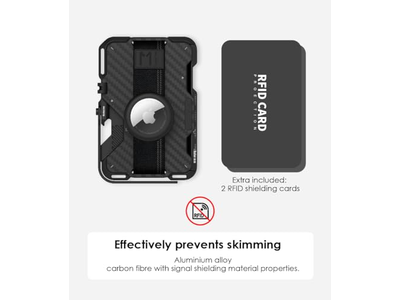 Magnetkartenhalter aus Carbonfaser mit Multifunktionsfunktionen