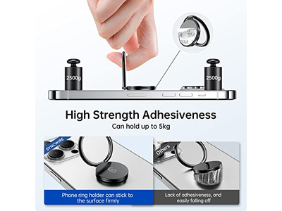 Handy Ringhalter Stehen 360 Grad Rotation Fingerring Kickstan