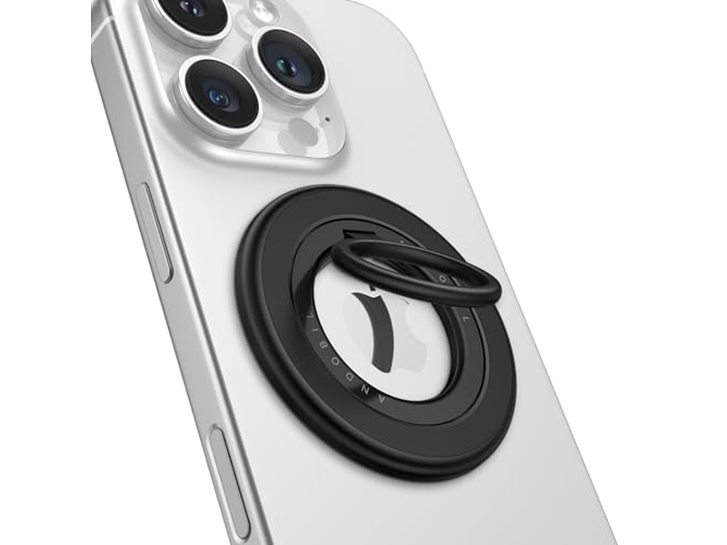 Doppelseitiger Magnetischer Handygriff für MagSafe Starken Ringhalter Blac