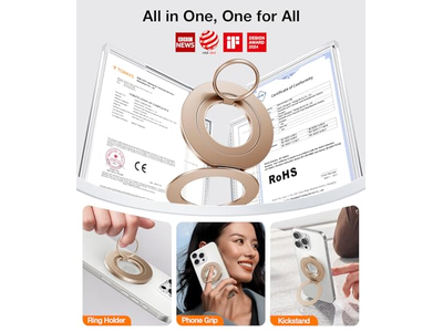 Dual-Ring-Passung für MagSafe Handy-Griffringhalter