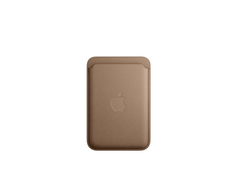 Feingewebte Brieftasche mit MagSafe - Taupe