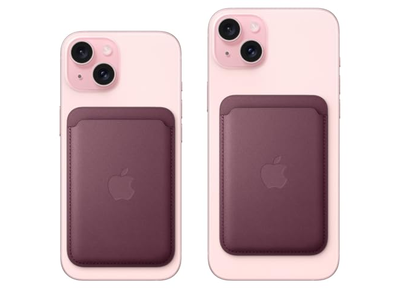 Feingewebte Brieftasche mit MagSafe - Taupe