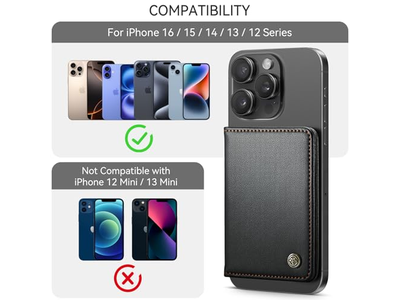 Magnetkartenhalter Rfid Blockieren Pu Leder Minimalistische Telefon Geldbörse