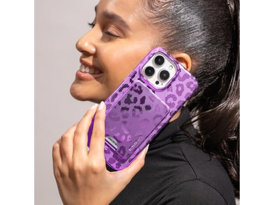 Magnetkartenhalter Geldbörse für iPhone 12-13-14-15 - Amethyst Lila L