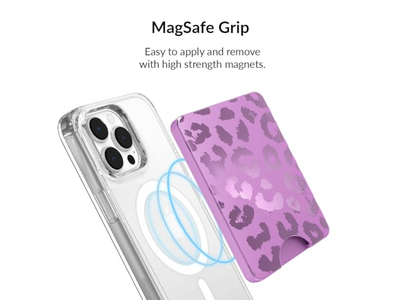 Magnetkartenhalter Geldbörse für iPhone 12-13-14-15 - Amethyst Lila L