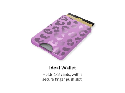 Magnetkartenhalter Geldbörse für iPhone 12-13-14-15 - Amethyst Lila L