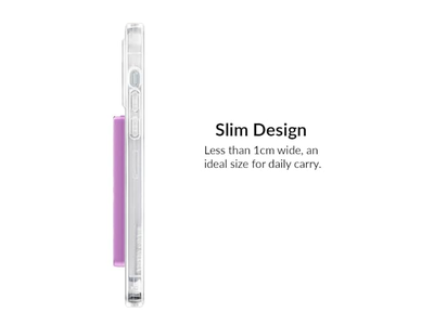 Magnetkartenhalter Geldbörse für iPhone 12-13-14-15 - Amethyst Lila L