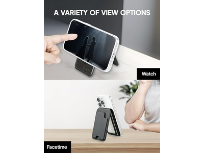 Magnetkartenhalter Geldbörse mit Verstellbarem Ständer für iPhone Hält 5