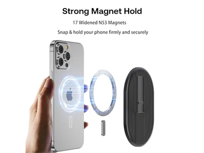 Magnetische Finger-Handy Griff und Standhalter für Smartphones Klar