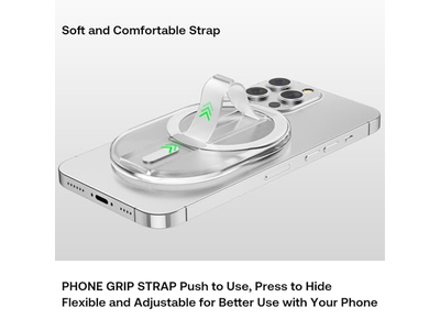 Magnetische Finger-Handy Griff und Standhalter für Smartphones Klar