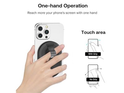 Magnetische Finger-Handy Griff und Standhalter für Smartphones Klar
