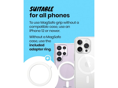 Magnetischer Telefongriff - MagSafe Kompatibel Durchscheinend Schlank Lightweig