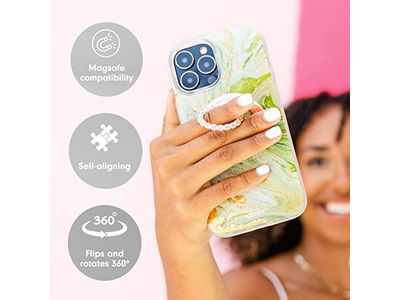 Magnetischer Telefongriff und Ringhalter mit Drehbarem Kickstand