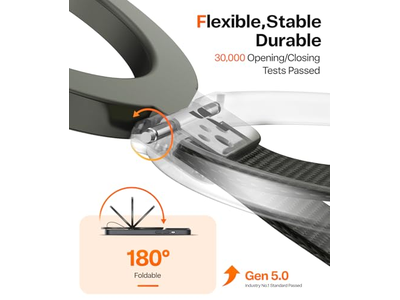 Magnetische Handygriffhalter mit Geflochtenem Gurt für MagSafe