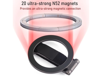 Magnetischer Telefongriff-Kickstand mit Verstellbarem Gurt und Starken Magneten