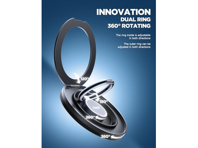 Magnetischer Telefongriffständer mit 360-Grad-Drehring für MagSafe Geräte