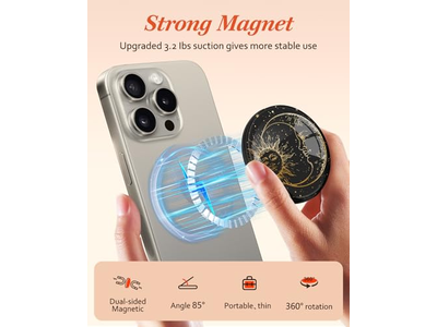 Magnetischer Telefongriffständer mit Fingergriff-Kickstand für iPhone