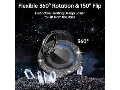 Magnetischer Handygriff mit Drehbarem Kickstand und Abnehmbarem Zubehör