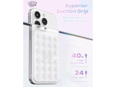 Magnetische Handyhalterung für Abnehmbaren Klebrigen Griffhalter Transparent