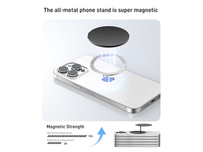 Magnetische Telefon Ringhalter und Kickstand Kompatibel mit MagSafe