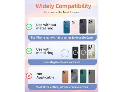 Magnetische Telefon Ringhalter Kompatibel mit MagSafe