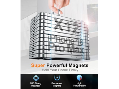 Magnetischer Ringhalter für Handy Zweiseitiger Ständer Silber