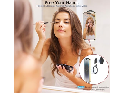 Magnetische Telefonringhalterung mit Verstellbarem Fingergriff für Smartphones