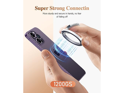 Magnetischer Telefonringhalter mit Verstellbarem Ständer und Kickstand