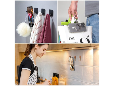 Magnetische Telefon Ringhalterung mit Griff und Kickstand Kompatibel mit Mag