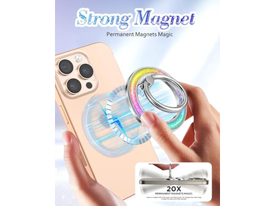 Magnetischer Ringhalter mit Abnehmbarem Fingergriff - Glitzer Design