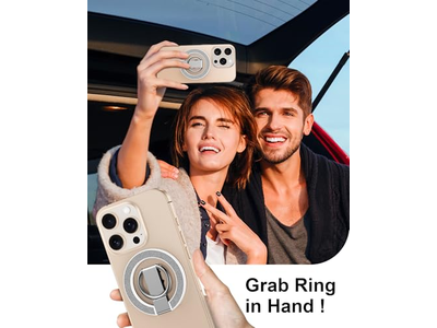 Magnetischer Telefonständer mit Ringhalter und Verstellbarem Kickstand