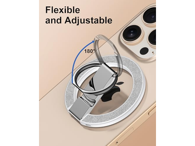 Magnetischer Telefonständer mit Ringhalter und Verstellbarem Kickstand