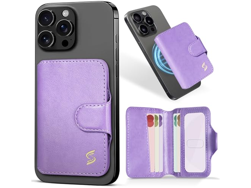 Magnetische Telefon Geldbörse Kartenhalter mit Rfid Blockierung 5 Steckplätze für 7 Ca