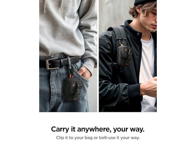 Magnettasche Organizer für Ssd und Kartenspeicher mit Clip - Schwarz