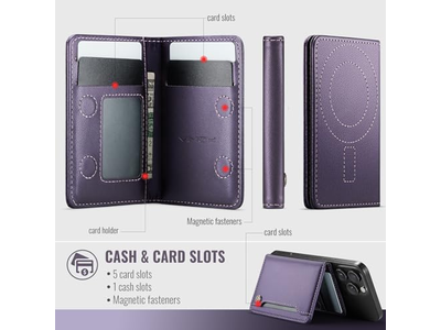 Magnetische Rfid Sperrkartenhalter Kompatibel mit MagSafe Handys Pur